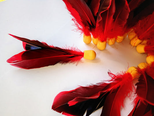 Rød/Sort Netsy bold (1 stk.)